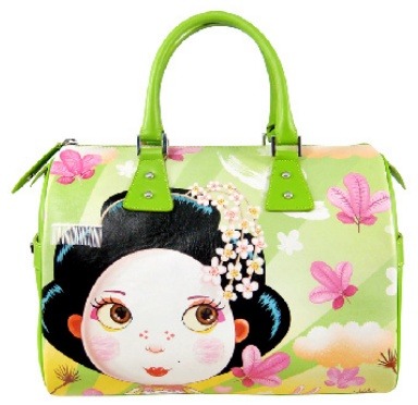 Gaby — Geisha Lime With Custo Green Leather